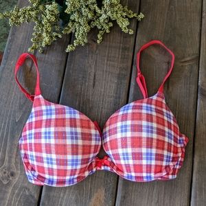 Victoria's Secret Plaid Plunge Bra